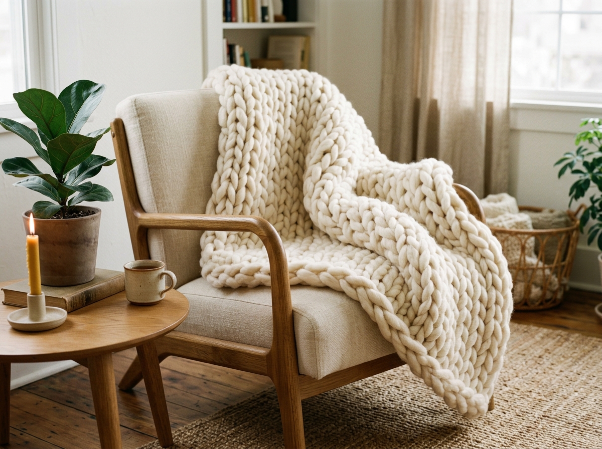 Merino Knit Throw
